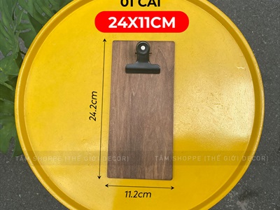 Bìa kẹp Bill gỗ giấy A6 [Dày dặn - Chuẩn đẹp] BIAKEP-02